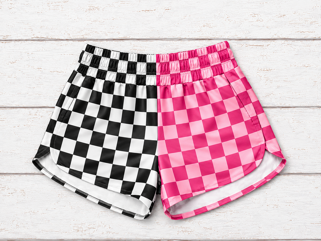 Pink & black shorts