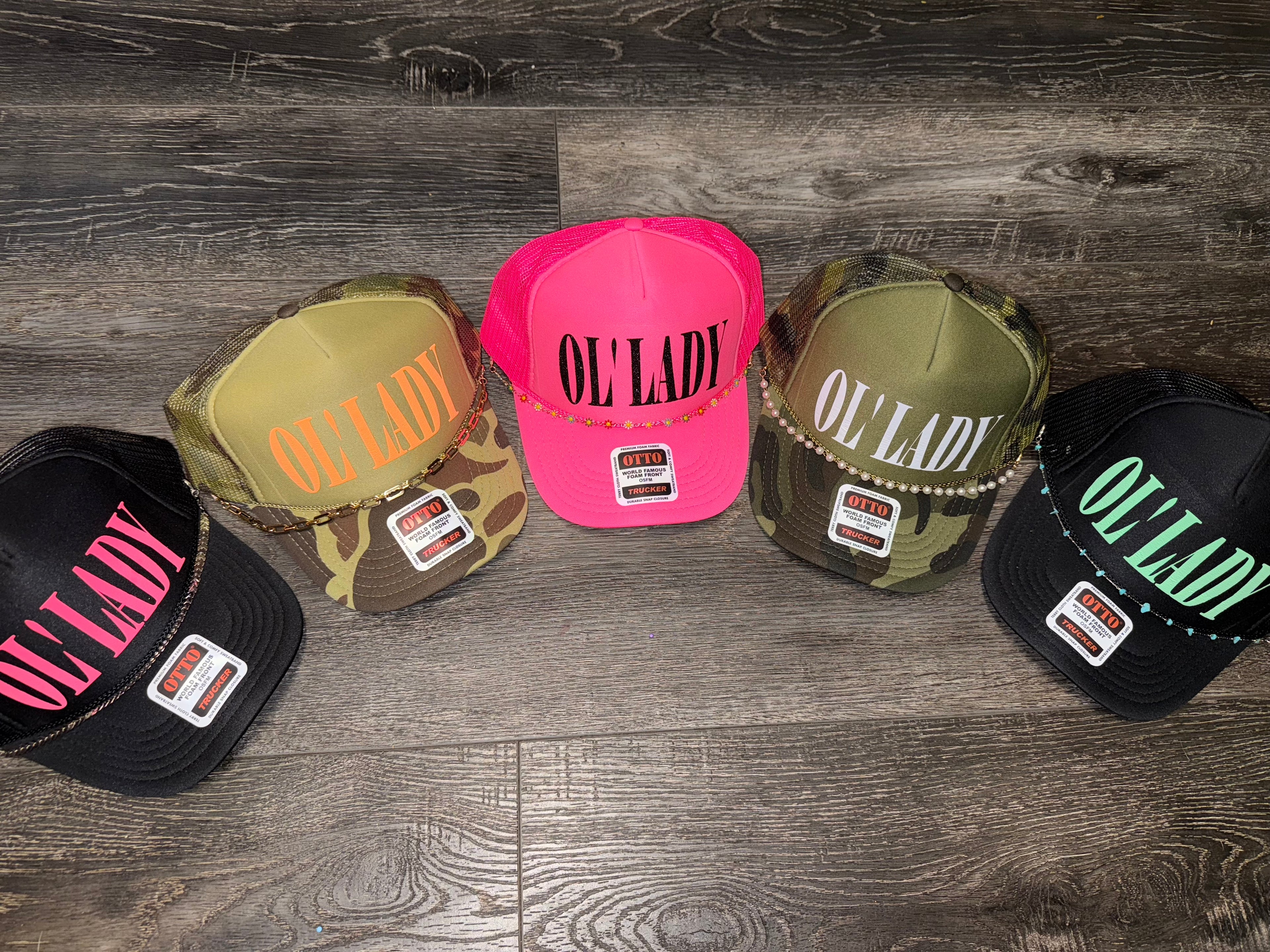 Ol lady trucker hat
