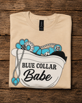 Preorder Blue collar tee