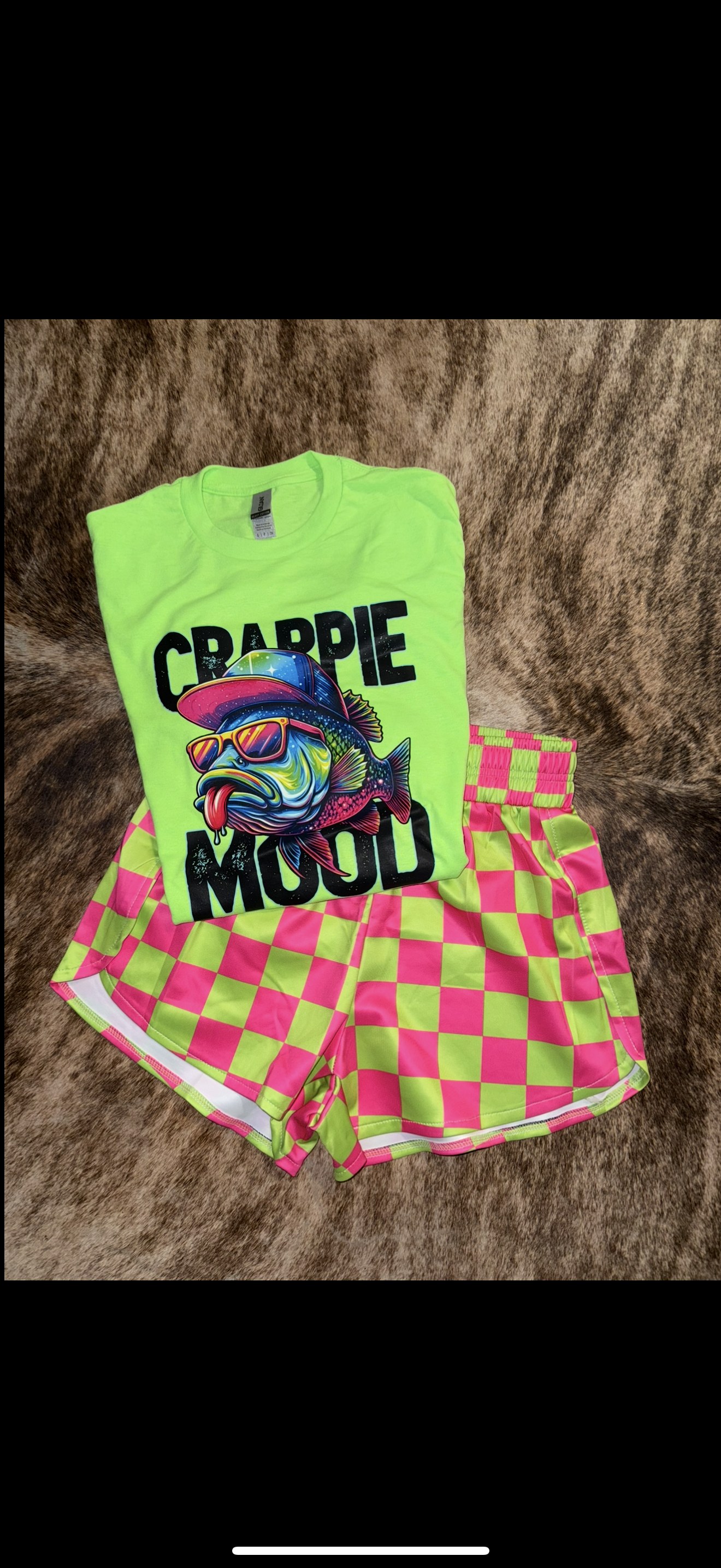 Neon green & Pink shorts