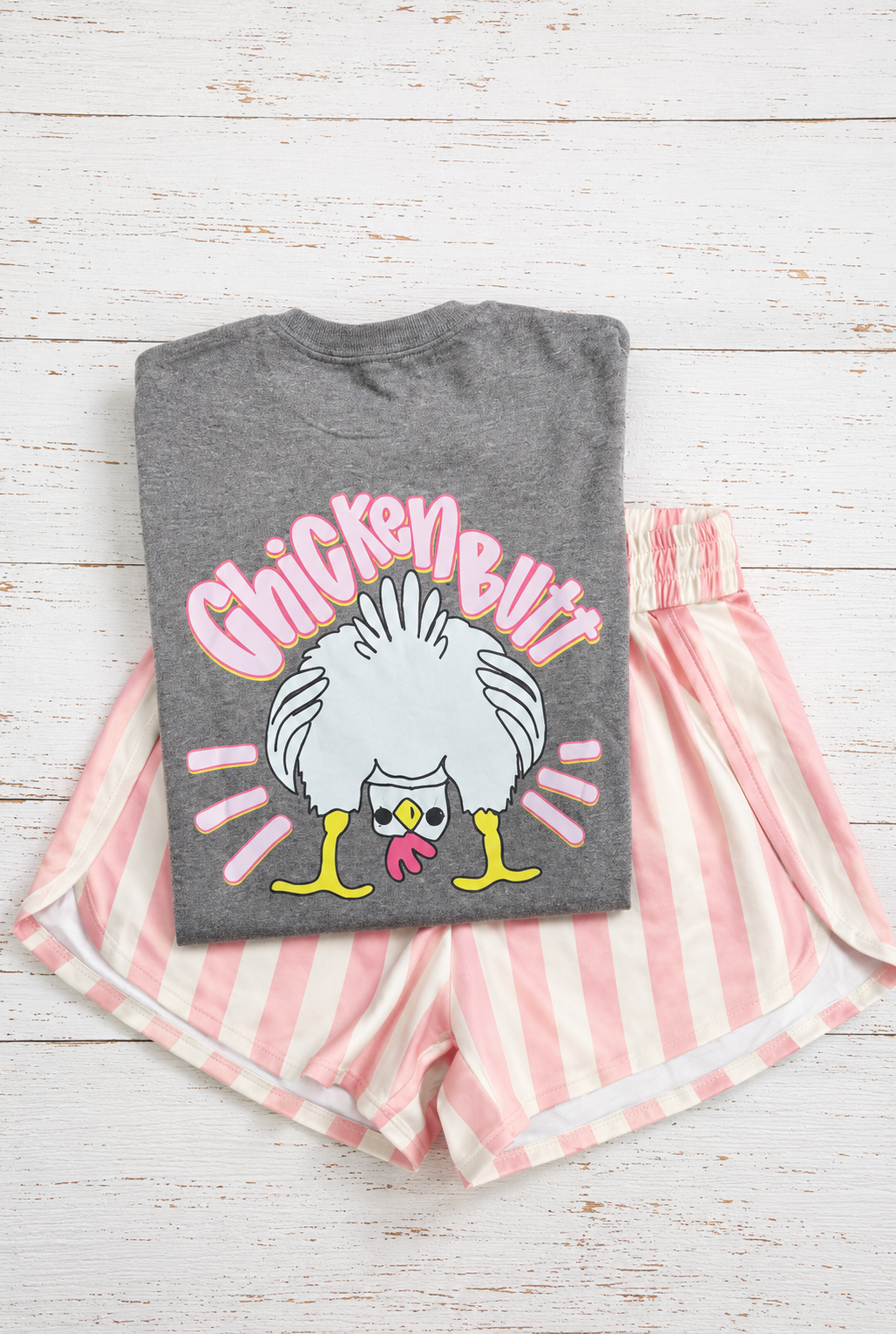 Pink stripe short