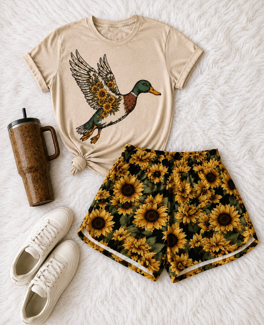 Preorder- ships 8/20 sunflower duck tee