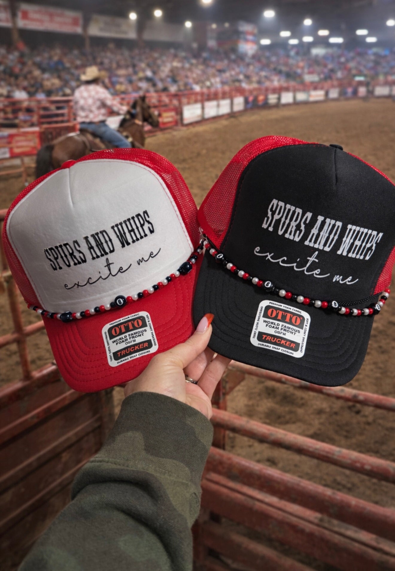 Spurs & whips trucker hat