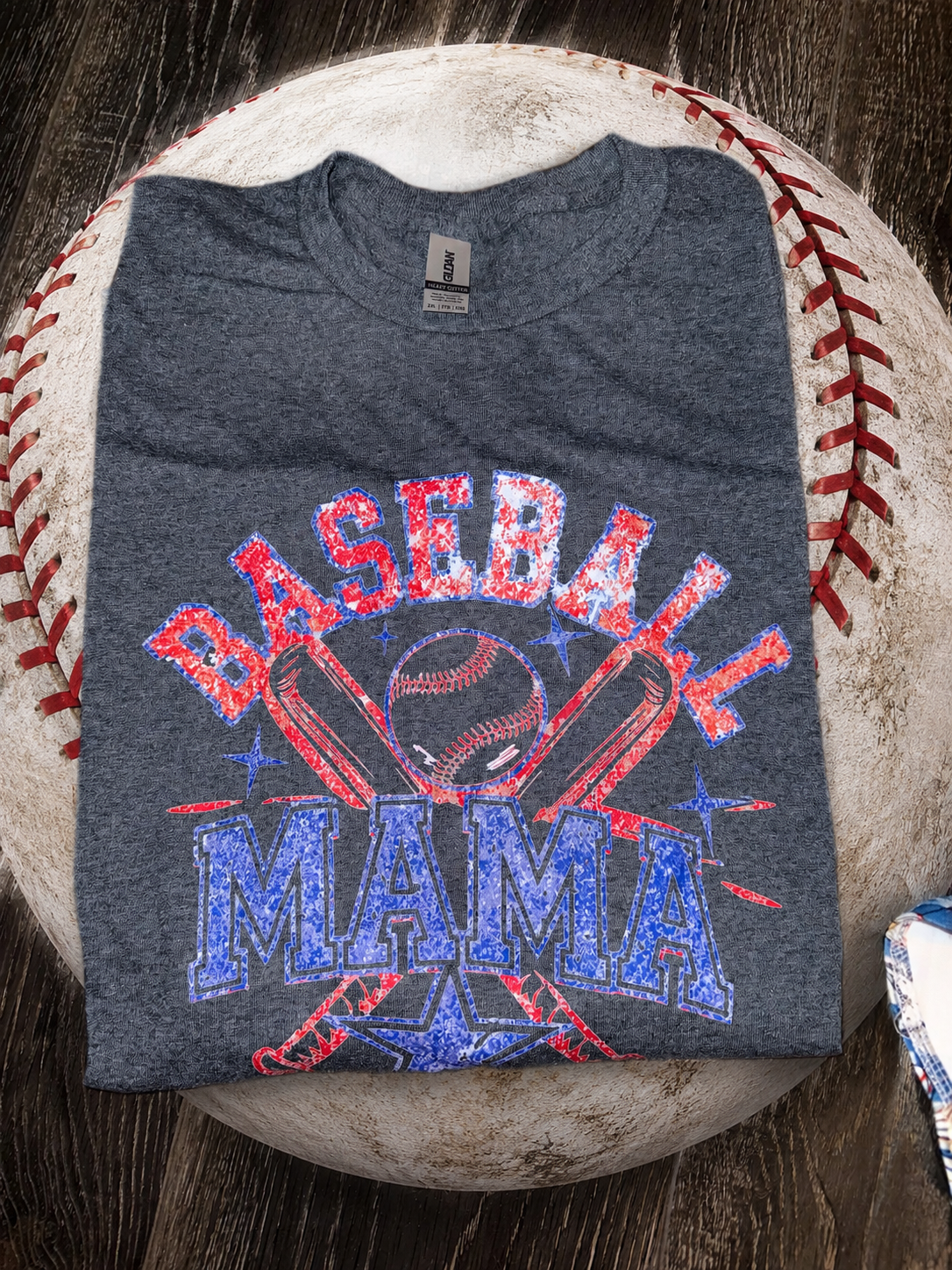 Baseball mama tee