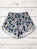 Blue/Green Camo Shorts