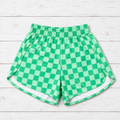 Green check shorts