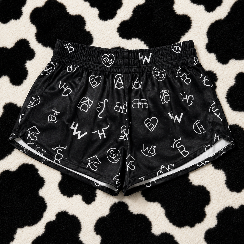 Preorder black brand shorts