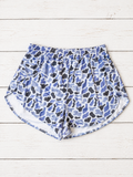 Blue camo shorts