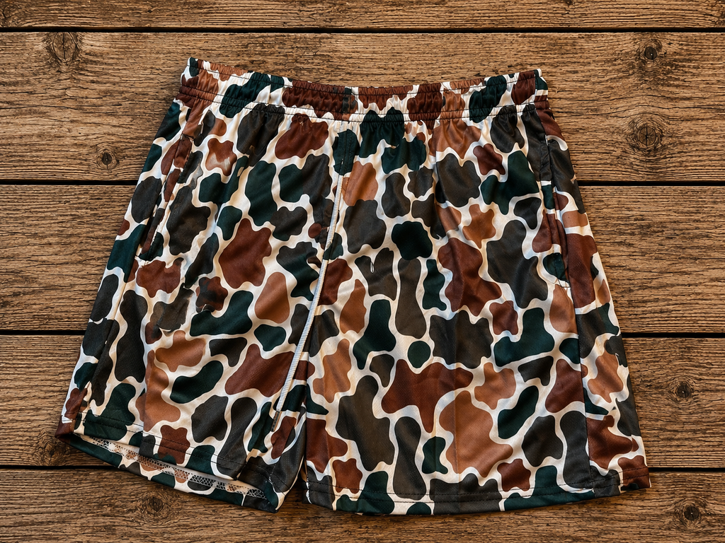 YOUTH duck camo shorts