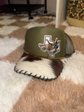 Bull cowhide hat