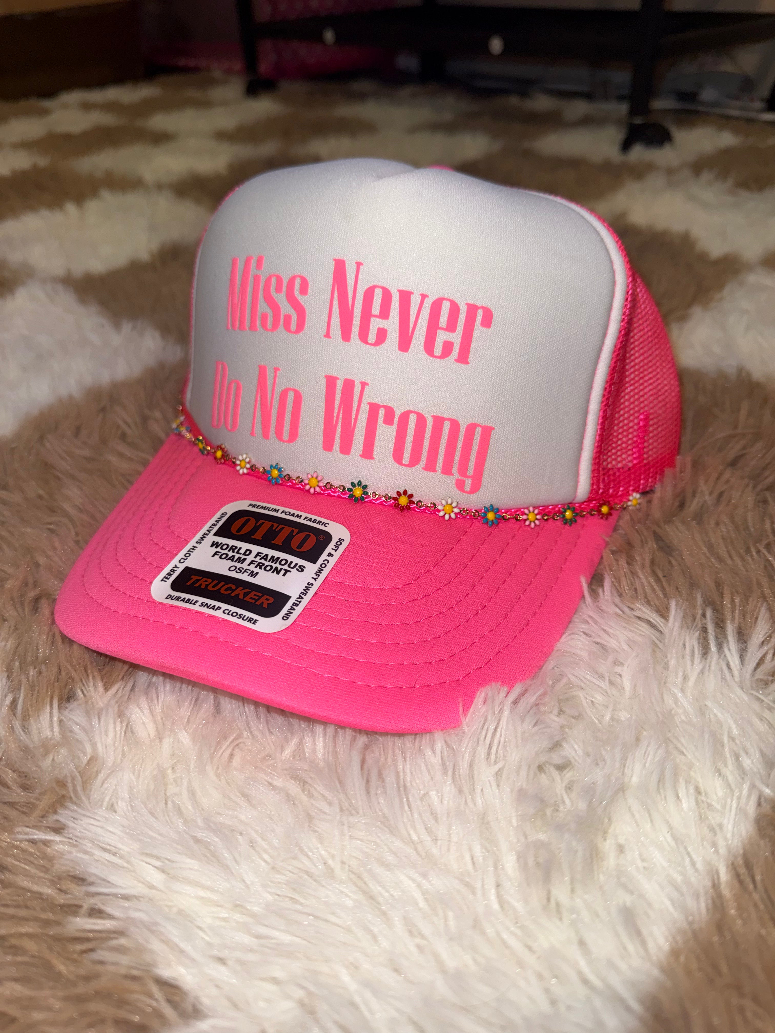 Miss never do hat
