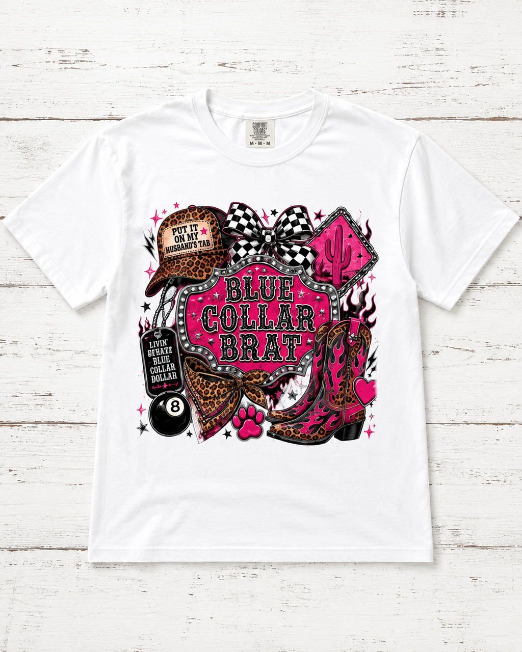 PREORDER blue collar brat tee
