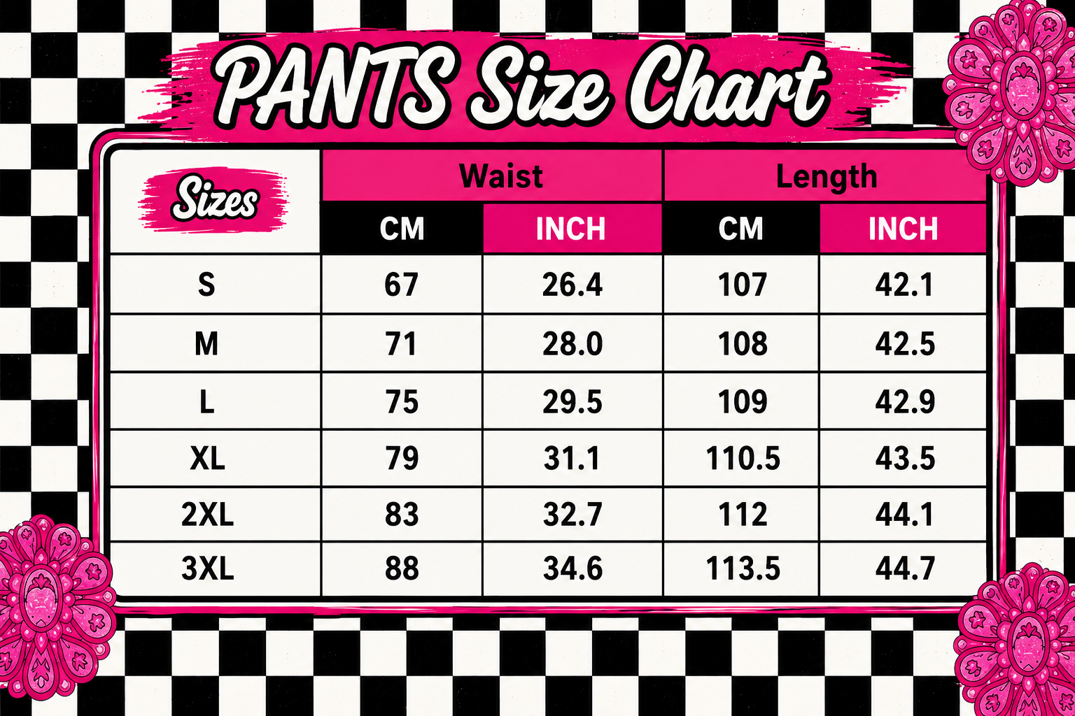 check/dark leo pants