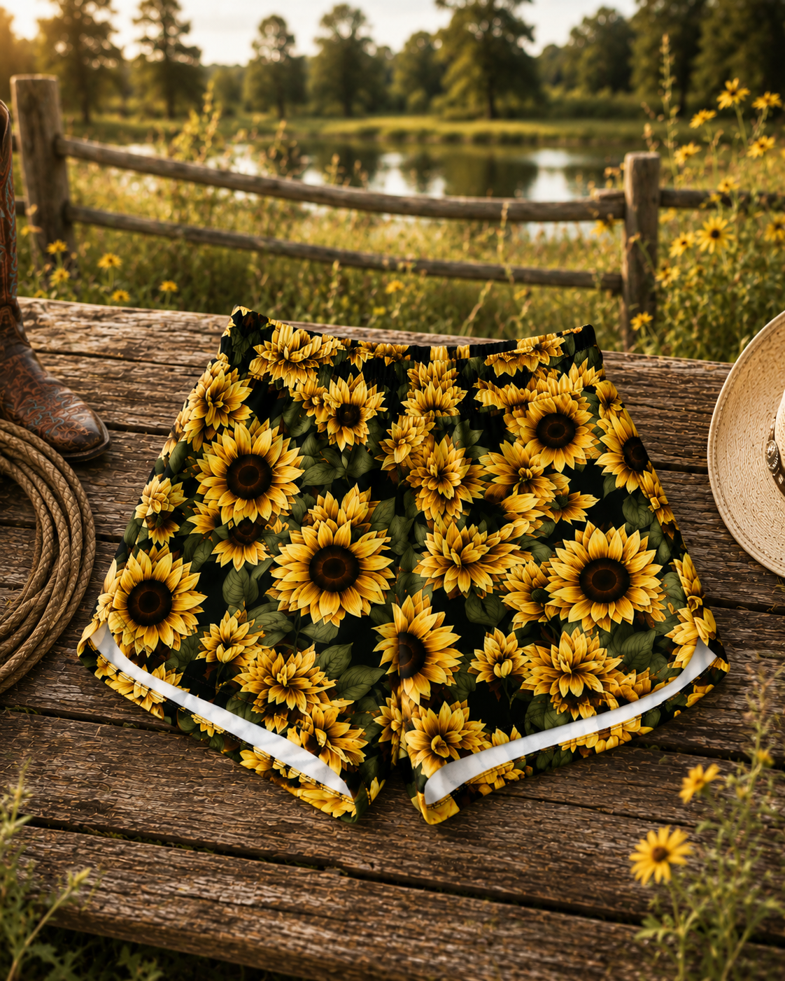 PREORDER- ships 8/20 sunflower shorts