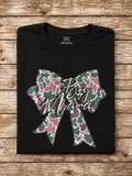 Boy mama bow tee