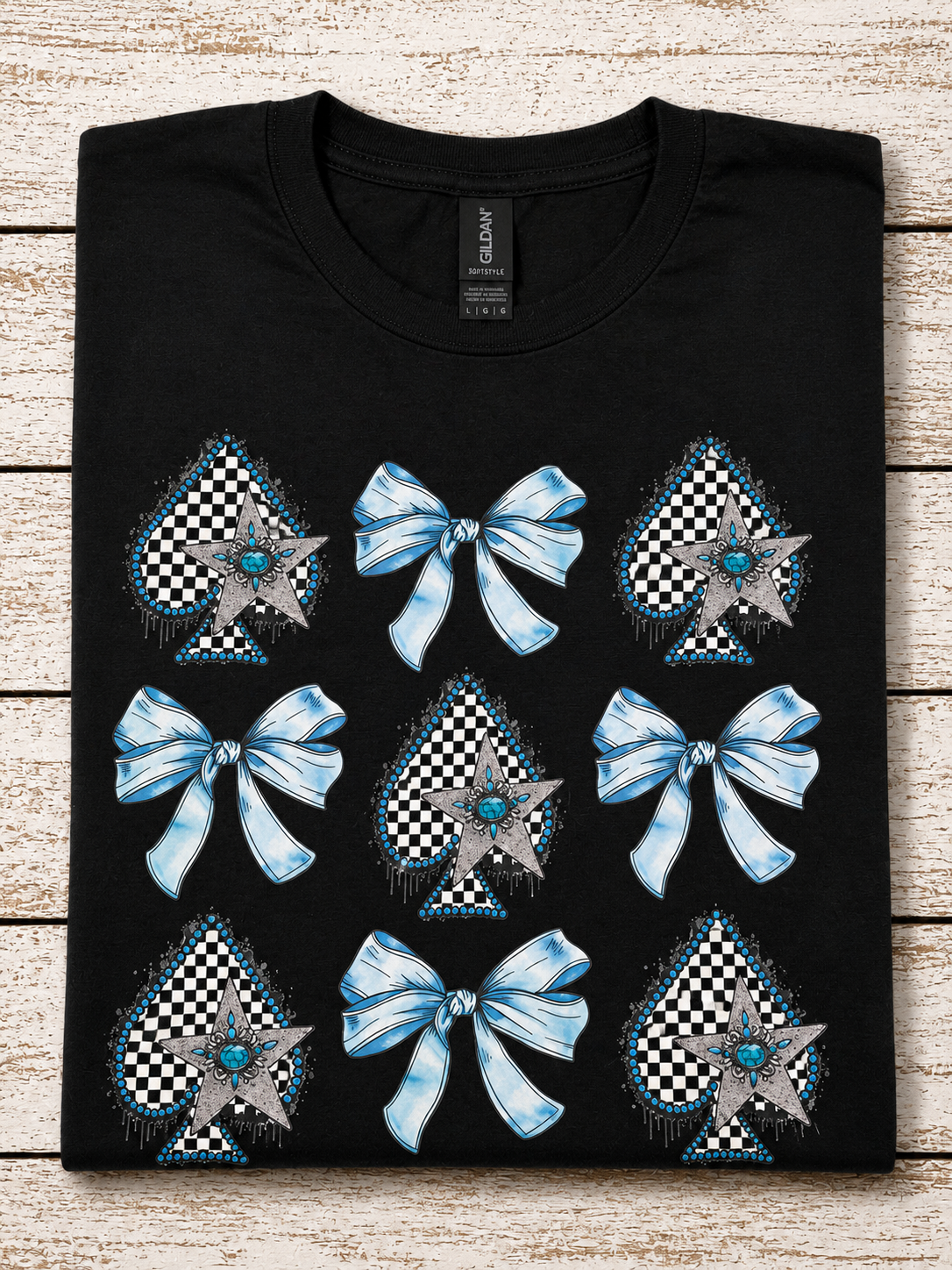 Check and bow tee