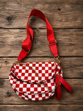 Red chk carry all bag