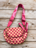 Peach/pink carry all bag