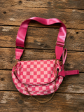Pink Check carry all bag