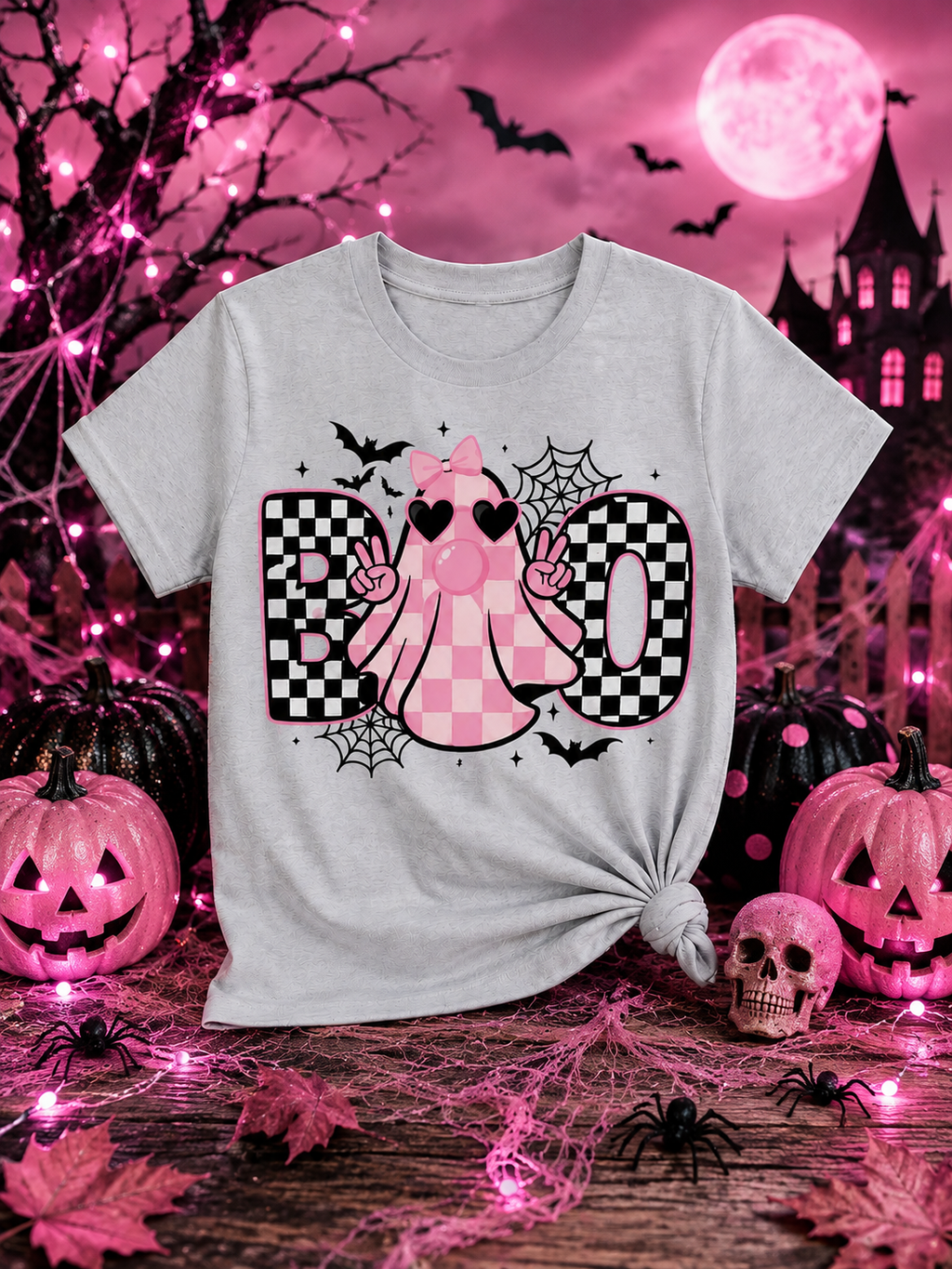 PREORDER-Pink Boo tee