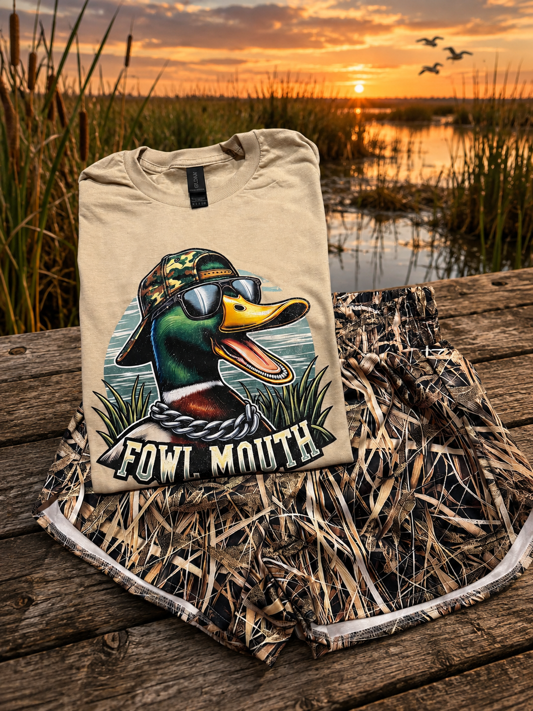 Fowl mouth duck tee