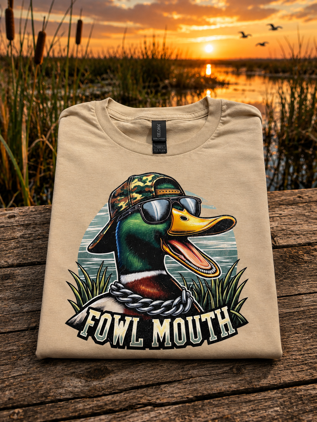 Fowl mouth duck tee